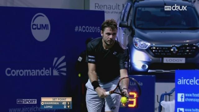 Tennis - ATP Chennai: Stan Wawrinka écarte Guillermo Garcia-Lopez en deux sets