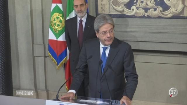 Italie: Paolo Gentiloni est chargé de former un nouveau gourvernement