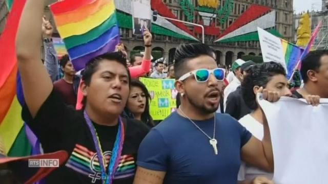 Manifestation de soutien au mariage gay à Mexico