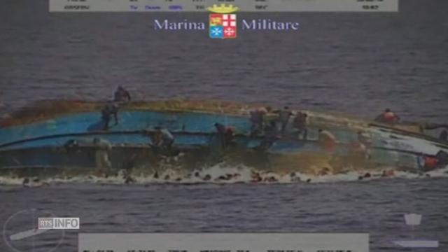 Saisissantes images du naufrage d'un bateau de migrants