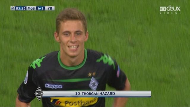 Moenchengladbach - Young Boys (6-1): Thorgan Hazard ne comptait pas en rester là, il s'octroie aussi un triplé