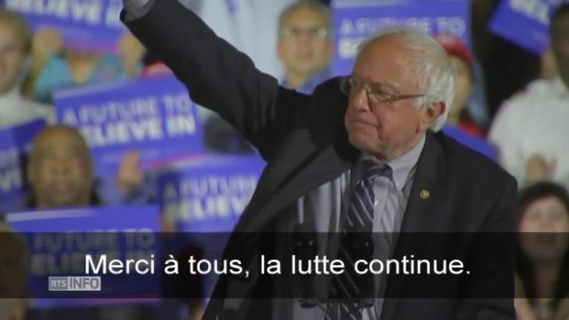 Bernie Sanders: "La lutte continue"