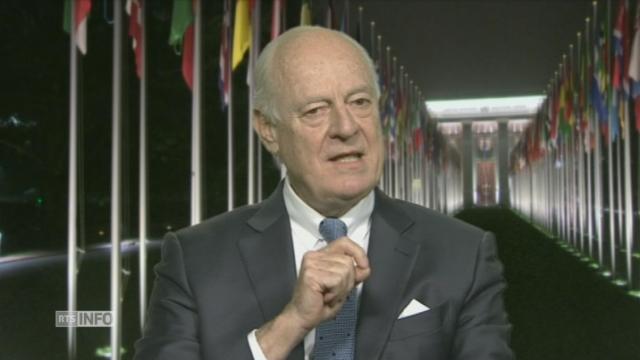 Staffan de Mistura: "Je demande à Poutine de convaincre Assad de négocier"