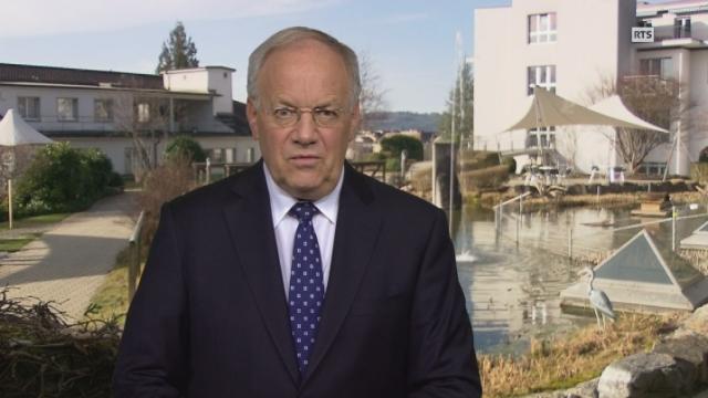 Allocution de Johann Schneider-Ammann en 2016. [RTS]