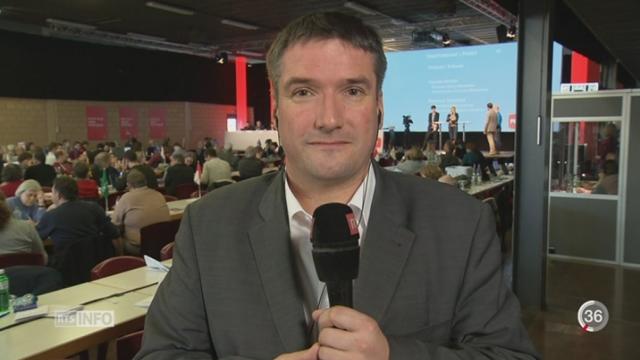 Congrès du parti socialiste suisse: entretien avec Christian Levrat à Thoune