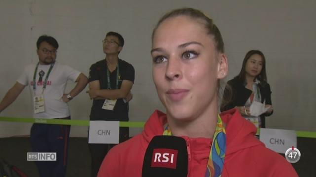 Rio 2016-Gymnastique: Giulia Steingruber a remporté la médaille de bronze en saut de cheval