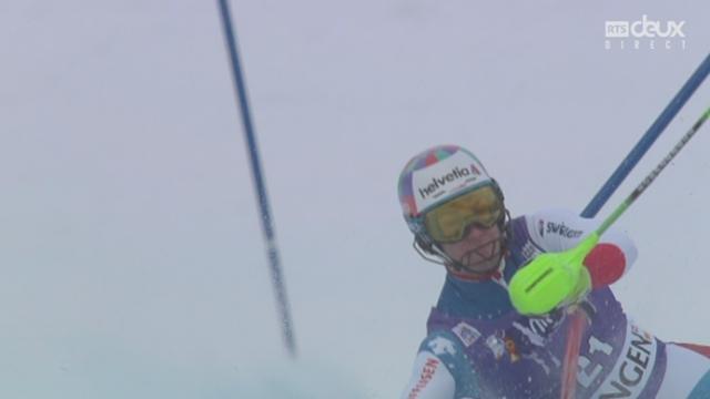 Slalom messieurs, 2e manche: Luca Aerni (SUI)