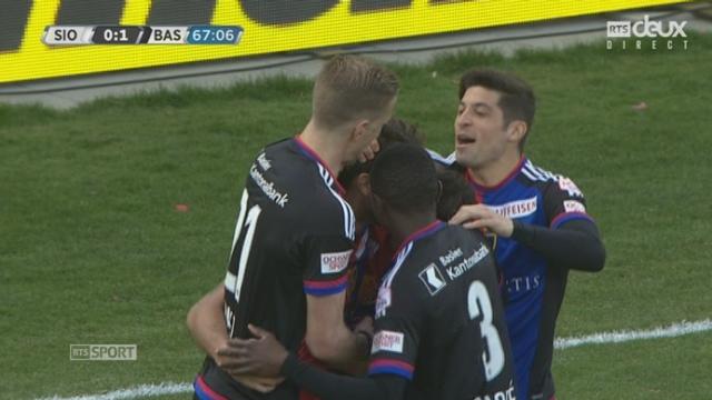 25e journée, FC Sion – FC Bâle (0-1) : le but de Delgado sur penalty après la reprise du match
