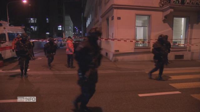 La police boucle le secteur de la fusillade à Zurich