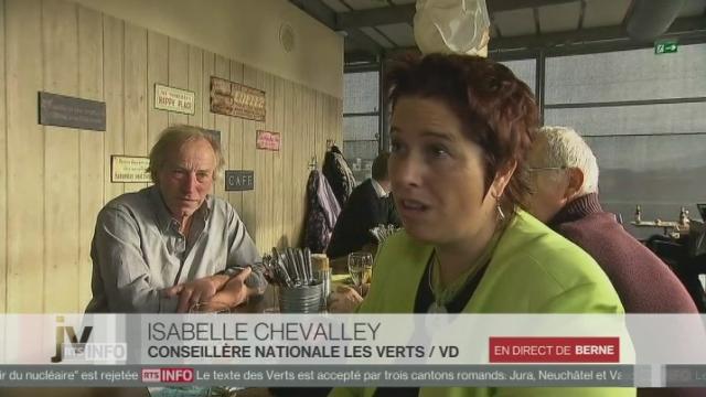 Isabelle Chevalley (Vert'lib-VD) sur la sortie du nucléaire: "Oui, on pensait que c'était possible"