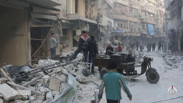 Syrie: des milliers de syriens fuient l’offensive aérienne russe sur la ville d’Alep