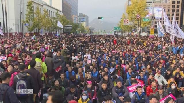 Gigantesque manifestation à Séoul