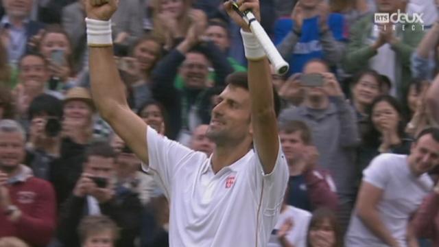Messieurs. 2e tour. Novak Djokovic [SRB-1] - Adrian Mannarino [FRA] (6-4 6-3 7-6). Djokovic met un terme à ce match intéressant après la 2e balle de match