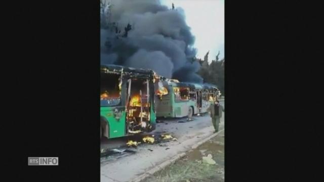 Bus incendiés en Syrie