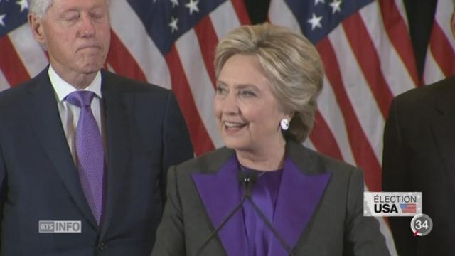 Présidentielle américaine: la défaite est cruelle pour Hillary Clinton