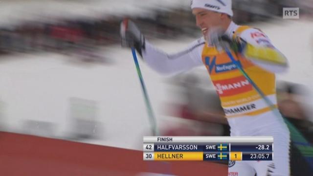 10km messieurs: Calle Halfvarsson (SWE) remporte le sprint