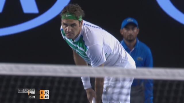 3e tour, Roger Federer (SUI) - Grigor Dimitrov (BUL) (6-4): Federer prend ce premier set