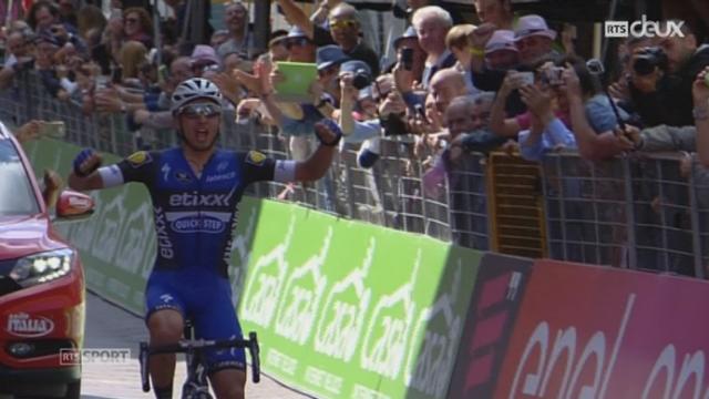 Tour d'Italie: l'Italien Gianluca Branbilla remporte la 8e étape et le maillot rose