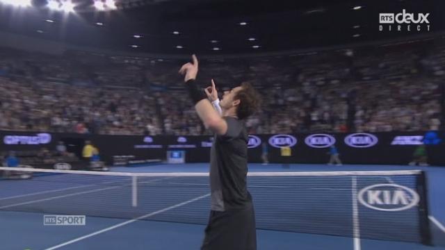 8es de finale, Bernard Tomic (AUS) - Andy Murray (GBR)  (4-6,4-6-6-7) : Victoire au tie-break pour Andy Murray !