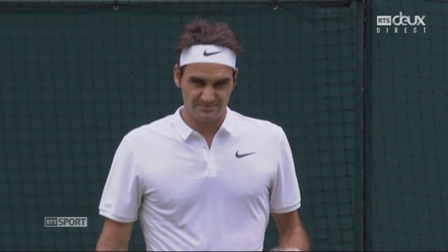 1-8 messieurs. Roger Federer (SUI-3) – Steve Johnson (USA) (6-2). Première manche sans coup férir pour le Suisse en 26 minutes