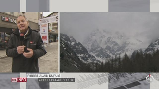 Annulation de la seconde épreuve de la Patrouille des Glaciers: les précisions de Pierre-Alain Dupuis à Zermatt (VS)