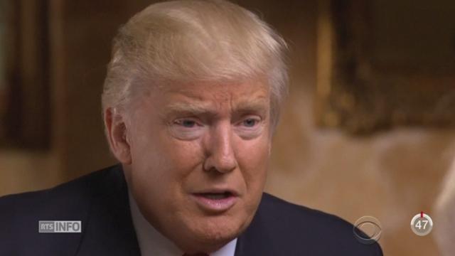 Donald Trump a accordé sa première interview à la chaîne américaine CBS