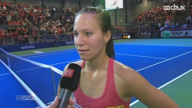Tennis - Fed Cup: la Zurichoise Viktorija Golubic sort victorieuse face à Karolina Pliskova