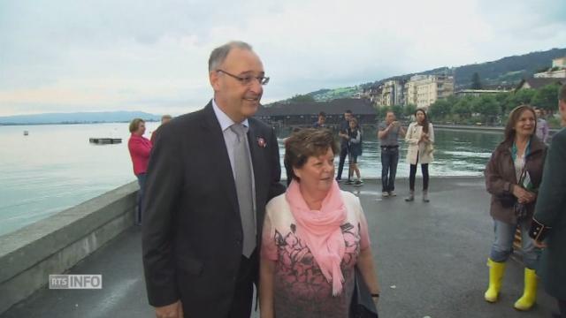 Le conseiller fédéral Guy Parmelin a célébré la fête nationale à Rorschach dimanche soir