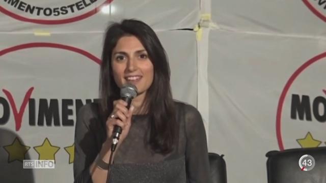 Italie - Elections municipales à Rome: Virginia Raggi est arrivée en tête du premier tour