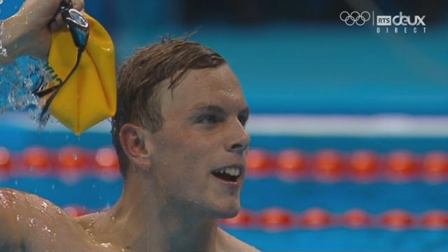 Natation messieurs : Kyle Chalmers (AUS) s’adjuge l’or sur 100m nage libre