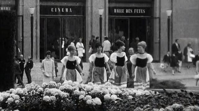 Le Comptoir suisse au Palais de Beaulieu à Lausanne en 1963. [RTS]