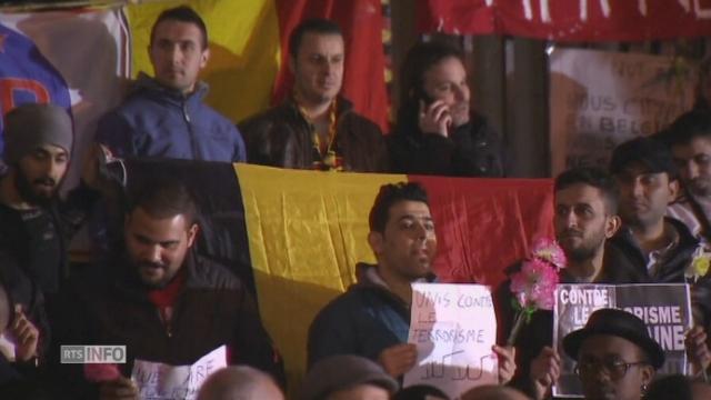 Veillée sur la place de la Bourse