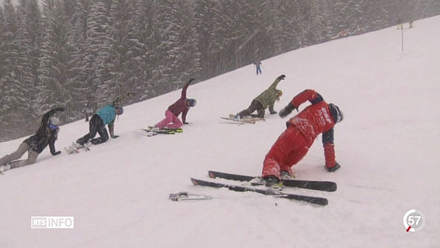 Certaines stations ont décidé de proposer des cours de ski yoga