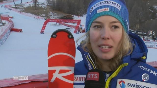 Ski alpin: Michelle Gisin termine 2e du combiné de Val d’Isère et s’offre son premier podium