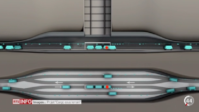 Un projet de métro suisse pour marchandises a été présenté