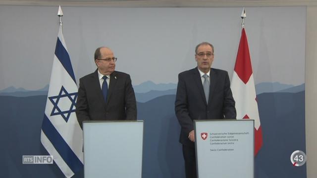 Le ministre israélien Moshe Ya'alon est en visite officielle en Suisse