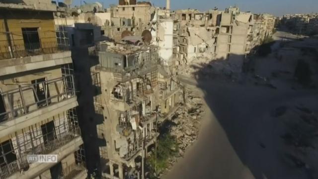Alep, ville martyr filmée par un drone