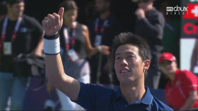 1-2 finale Kei Nishikori (JAP) - Stan Wawrinka (SUI) (7-6, 6-1): Nishikori expédie le 2e set et se qualifie pour la finale
