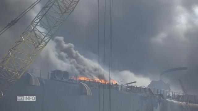 Explosion sur un chantier naval au Pakistan