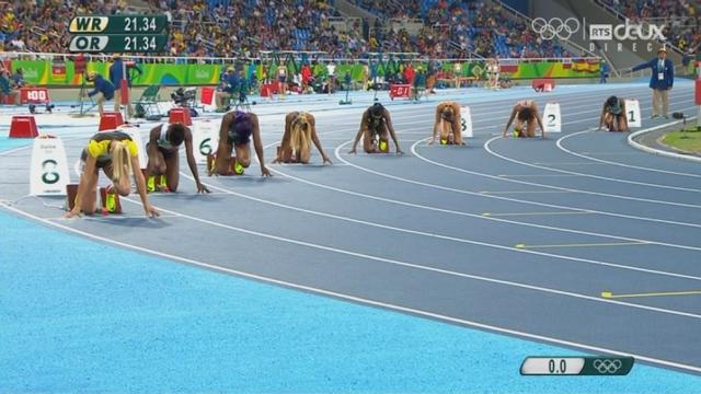 Athlétisme, 200m dames (1re demi-finale): Dafne Schippers descend sous les 22 secondes (21’’96). Mujinga Kambundji finit 6e (en 22’’83). La Suissesse était la plus rapide en action!