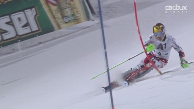 Slalom messieurs, 2e manche: Marcel Hirscher (AUT)