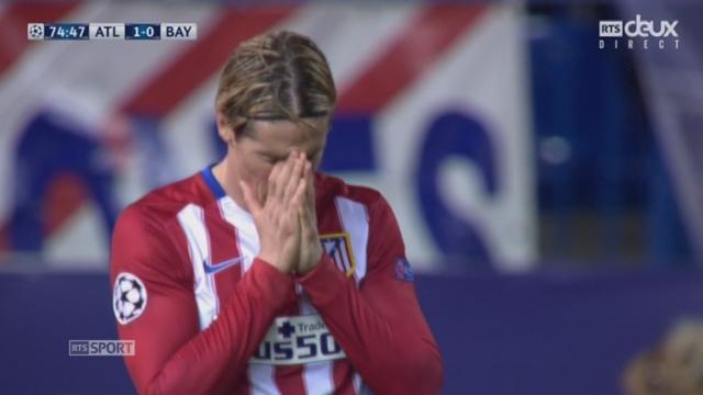 ½, Atl. Madrid – Bayern Munich (1-0): Torres à la balle de break au bout du pied, mais c'est le poteau qui sauve le bayern