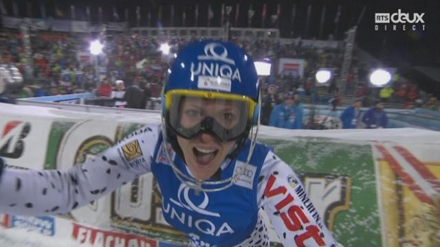 Slalom dames, 2e manche: Veronika Velez Zuzulova rafle encore une victoire