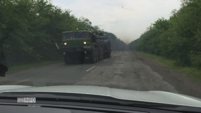 Une vidéo montant des chars ukrainiens non loin de la zone d'exclusion