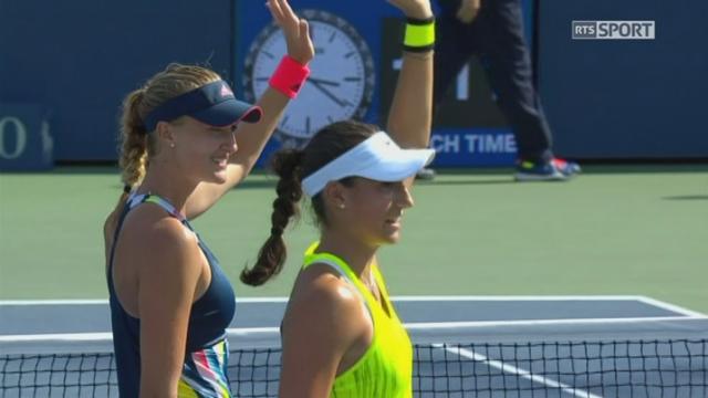Double dames, ½. Caroline Garcia-Kristina Mladenovic (FRA-1) – Martina Hingis-Coco Vandeweghe (SUI-USA-6). (6-3 6-4). A l’image du match: deux fautes de la modeste Américaine mettent fin aux espoirs de Hingis