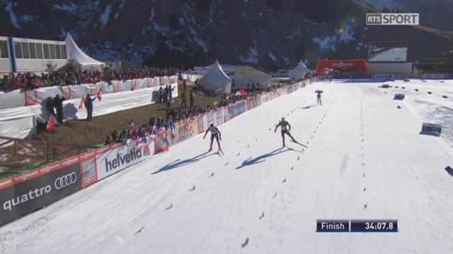 Skiathlon messieurs, 15km: le Norvégien Krogh s'impose à la Clusaz (FRA). Meilleur Suisse, Livers termine 8e