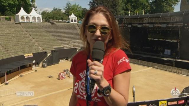 25ans Rock Oz’Arènes: les explications de Charlotte Carrel, directrice de Rock Oz’Arènes, depuis Avenches