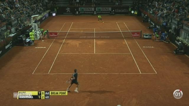 Tennis - Masters 1000 de Rome: Stan Wawrinka a battu le Français Benoit Paire