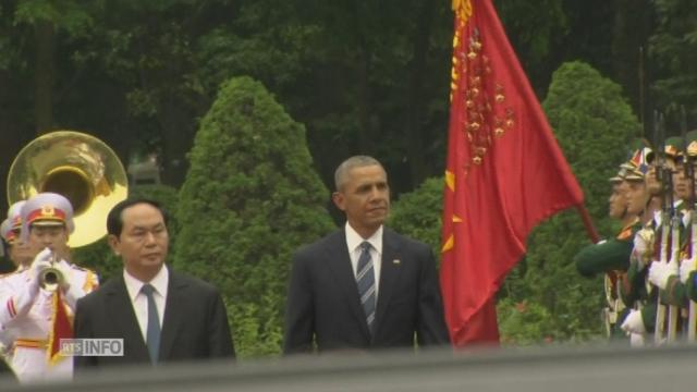 L'arrivée de Barack Obama au Vietnam