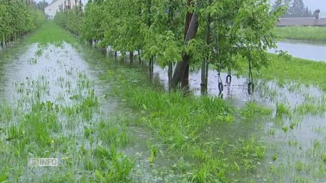 Les images des fortes pluies en Suisse alémanique